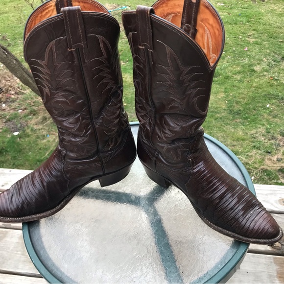 Vintage Nocona Lizard Cowboy boots - Picture 2 of 9